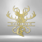 Outdoorsman Personalized Name Text Steel SignCustomly Gifts