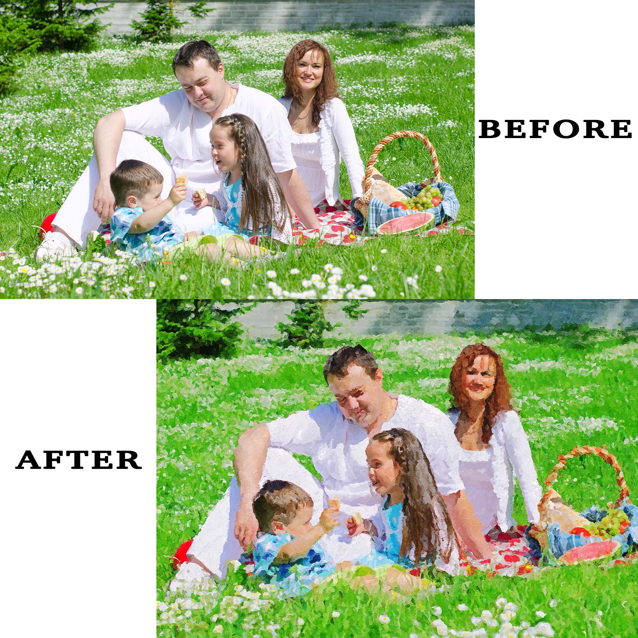 Palette Knife Oil Painting Style Personalized Poster PrintsCustomly Gifts