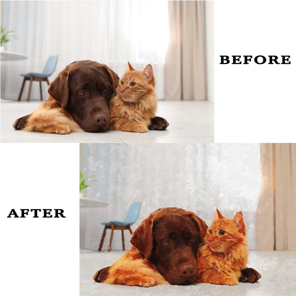 Palette Knife Oil Painting Style Personalized Poster PrintsCustomly Gifts