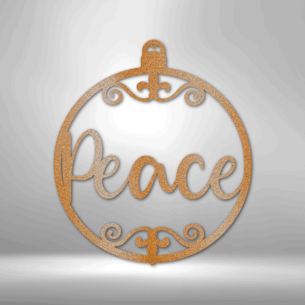 Peace Ornament - Steel SignCustomly Gifts