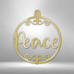 Peace Ornament - Steel SignCustomly Gifts