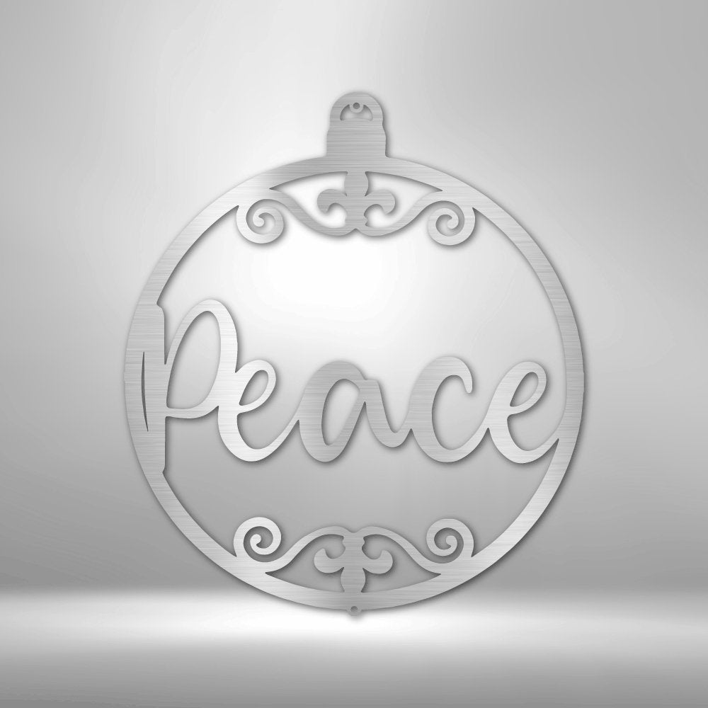 Peace Ornament - Steel SignCustomly Gifts