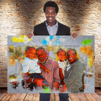 Pen and Watercolor Custom Personalized CanvasCustomly Gifts