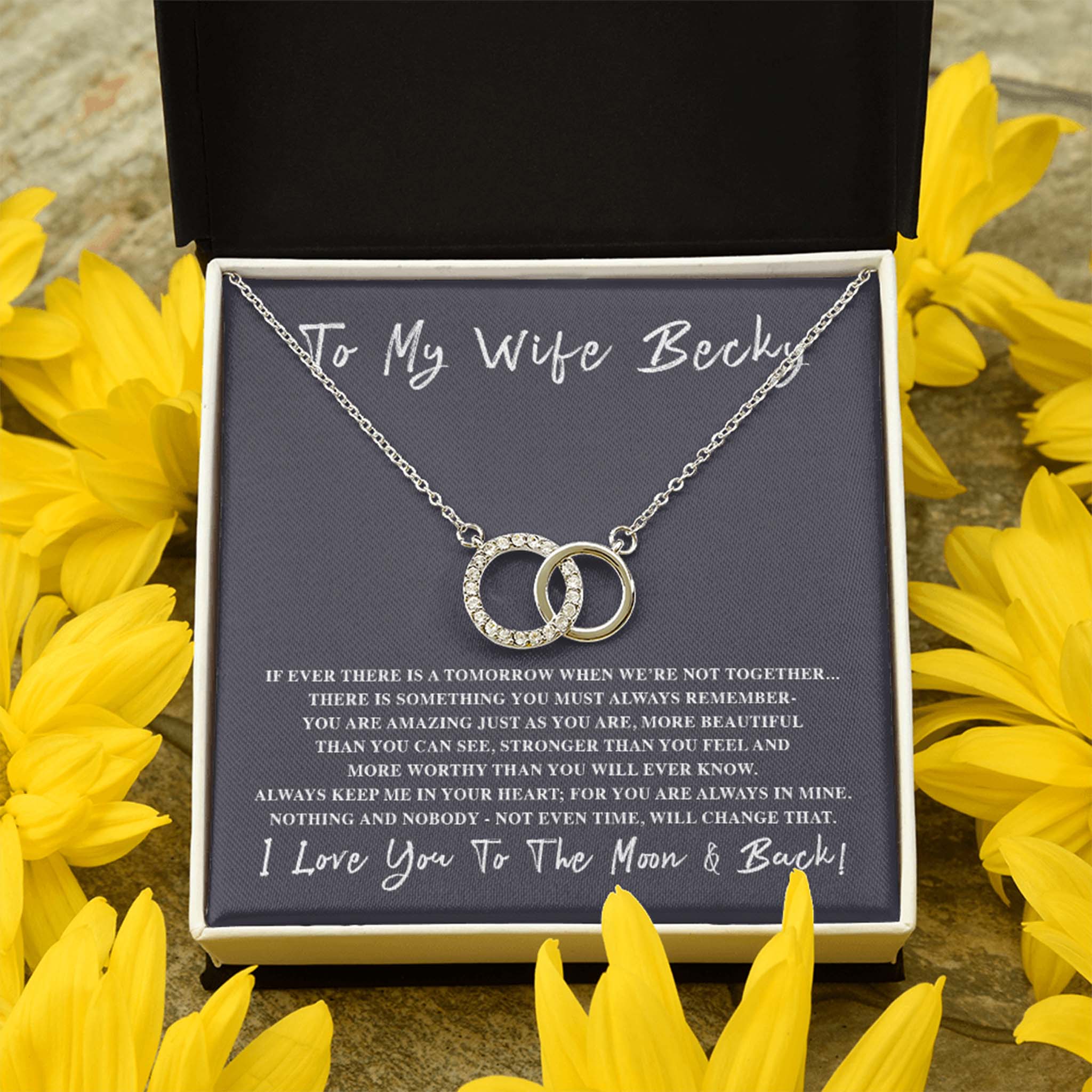 Perfect Pair Necklace If Ever There Is a Tomorrow -Love Personalized Insert CardCustomly Gifts