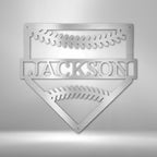 Personal Home Base Personalized Name Text Steel SignCustomly Gifts