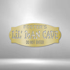 Personalized Lil Man Cave - Steel SignCustomly Gifts