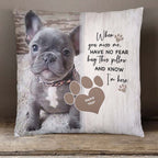 Personalized Pet Memorial Pillow - When You Miss Me Photo Pillow GiftCustomly Gifts