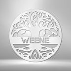 Personalized Tree of Life Steel SignCustomly Gifts