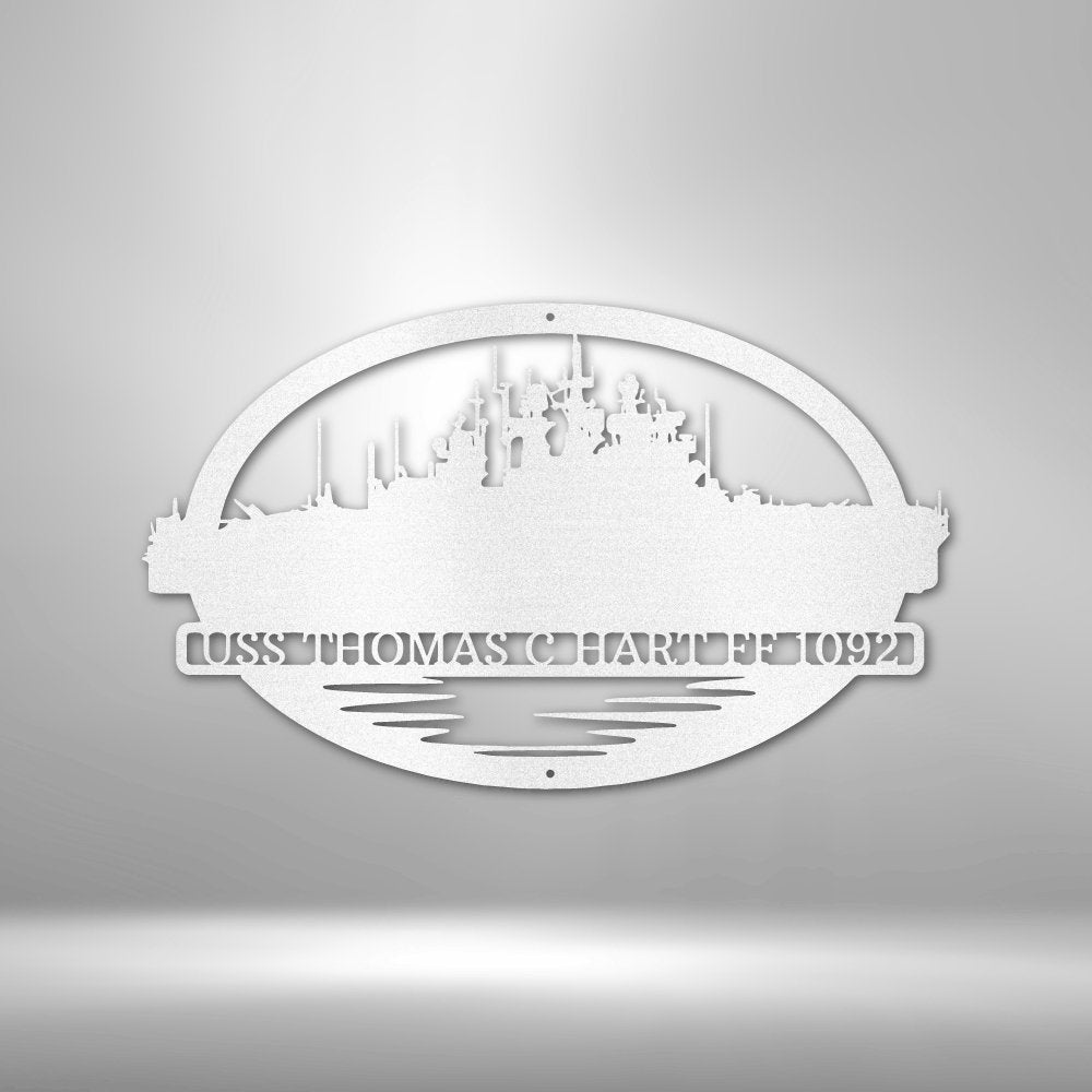 Pick Your Battleship Personalized Name Text Metal ArtCustomly Gifts