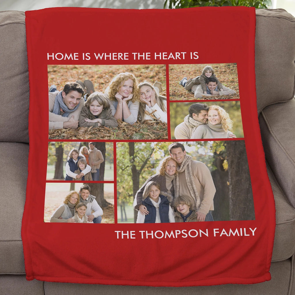 Picture Perfect Personalized Plush Fleece Photo BlanketCustomly Gifts