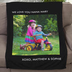 Picture Perfect Personalized Plush Fleece Photo BlanketCustomly Gifts