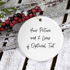 Picture Perfect Round Personalized OrnamentCustomly Gifts