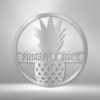 Pineapple Personalized Name Text Steel SignCustomly Gifts