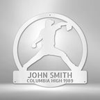 Pitch Perfect Baseball Personalized Name Text Metal SignCustomly Gifts