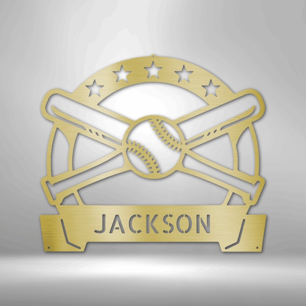 Play Ball Baseball Personalized - Metal SignCustomly Gifts