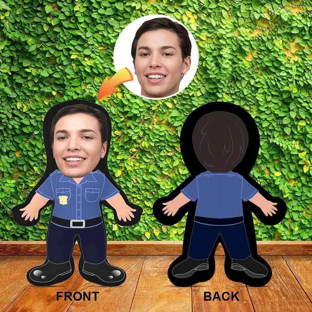 Police Officer v1 Theme Mini Me Human Doll PillowCustomly Gifts