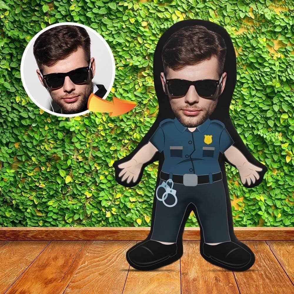 Police Officer v2 Theme Mini Me Human Doll PillowCustomly Gifts