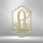 Regal Personalized Monogram Name Steel SignCustomly Gifts