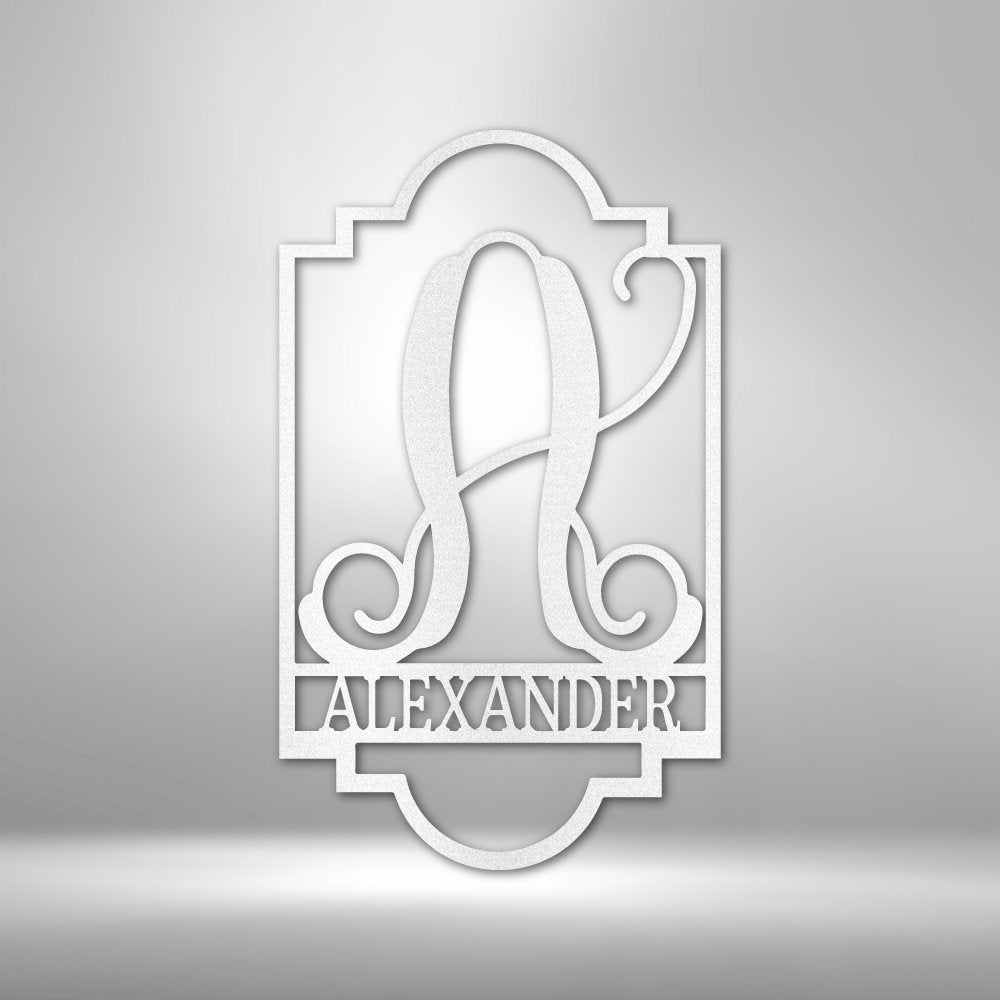 Regal Personalized Monogram Name Steel SignCustomly Gifts