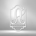Regal Personalized Monogram Name Steel SignCustomly Gifts