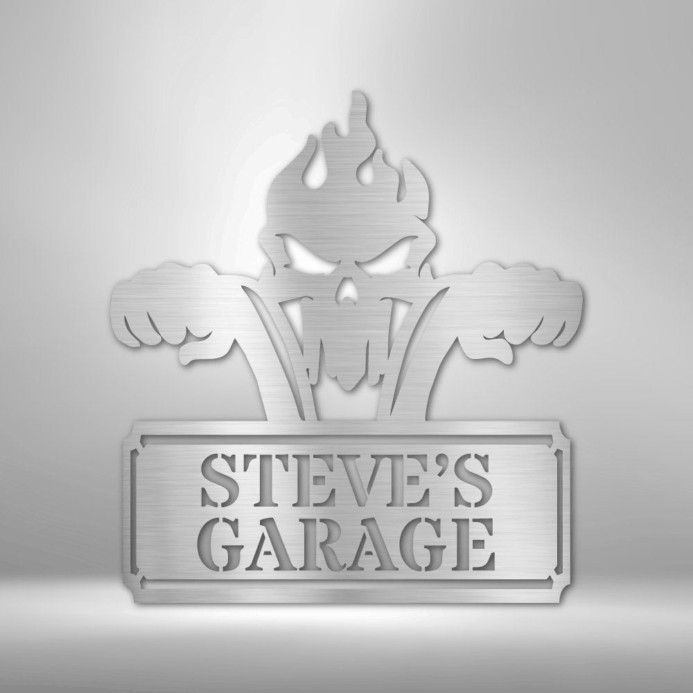 Rough Ride Personalized Name Text Steel SignCustomly Gifts