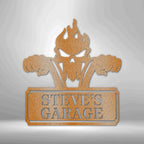 Rough Ride Personalized Name Text Steel SignCustomly Gifts