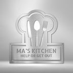 Ruler Of The Kitchen Personalized Text Steel SignCustomly Gifts