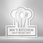 Ruler Of The Kitchen Personalized Text Steel SignCustomly Gifts