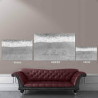 Sandy Beach Written In The Sand Black & White Multiple Names & Hearts Personalized CanvasCustomly Gifts
