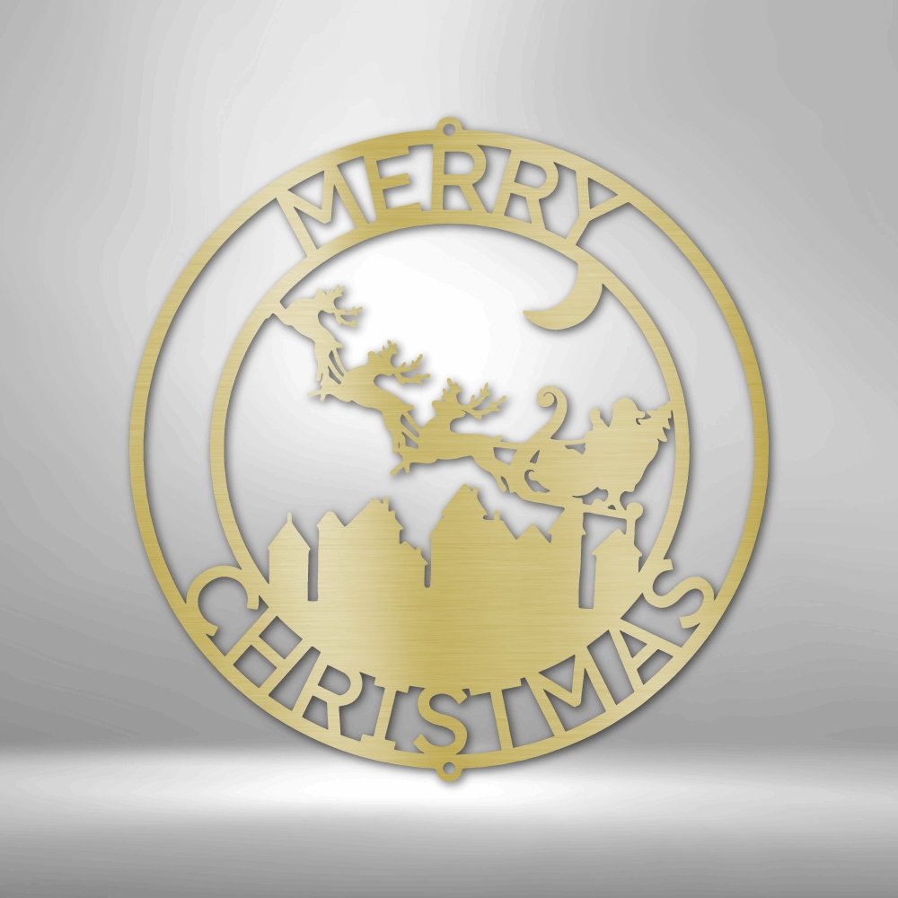 Santa's Delivery Personalized Text Steel SignCustomly Gifts