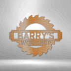 Sawmill Personalized Name Text Steel SignCustomly Gifts