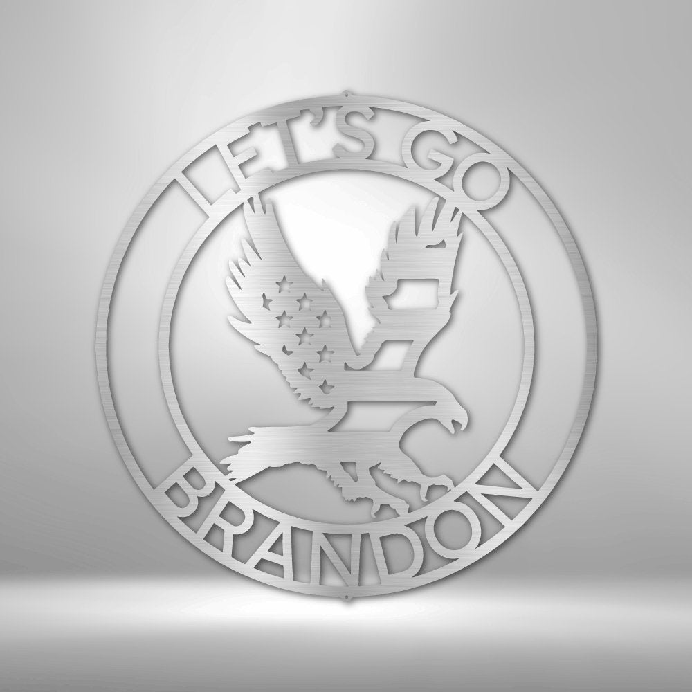 Screamin Eagle Personalized Text Steel SignCustomly Gifts