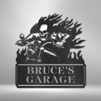 Screaming Demon Personalized Name Text Steel SignCustomly Gifts