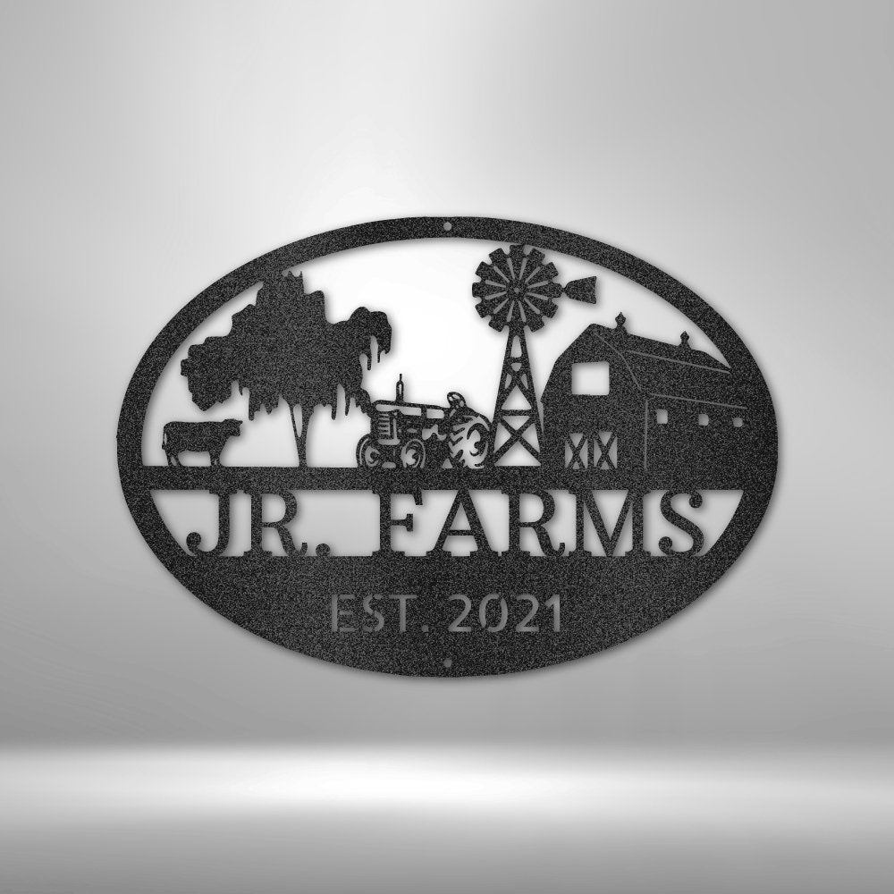 Simple Farm Personalized Steel Metal Sign Wall ArtCustomly Gifts