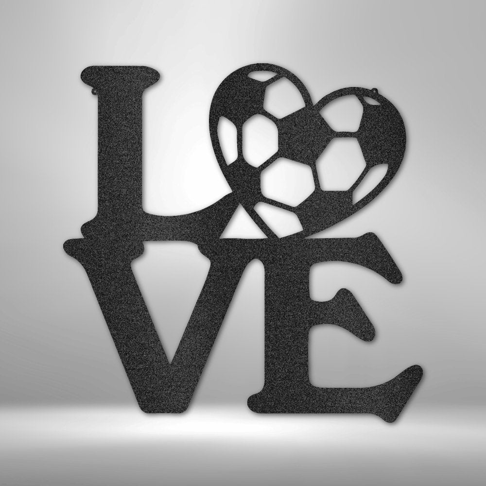 Soccer Love - Steel SignCustomly Gifts