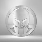 Spartan Helmet Personalized Steel SignCustomly Gifts