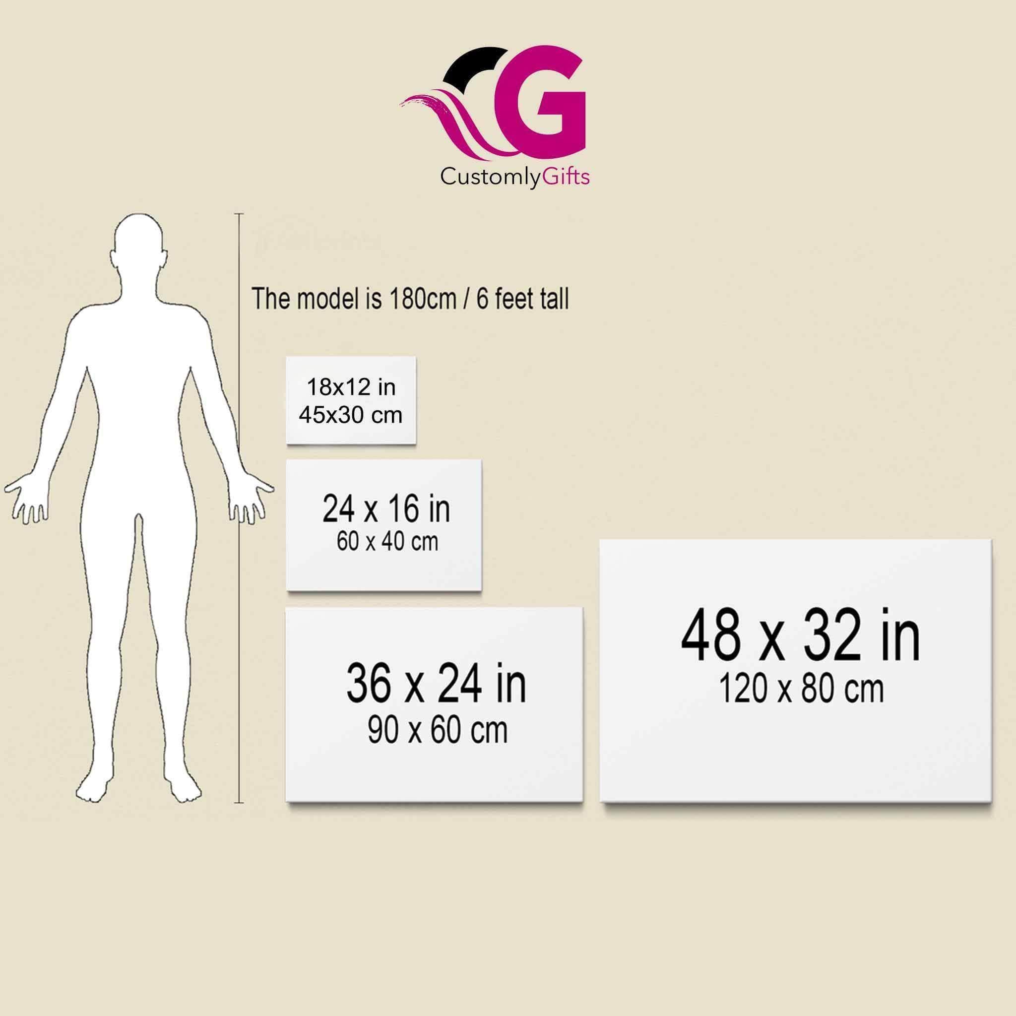 Spooky Haunted House Scene v1 Multiple Names Personalized Directional Sign CanvasCustomly Gifts