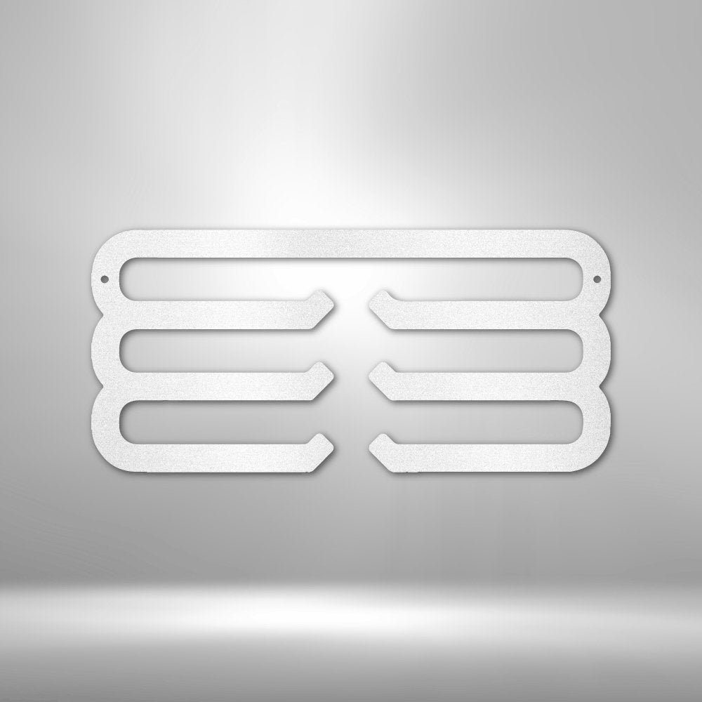 Sports Medal Hanger Monogram - Steel SignCustomly Gifts