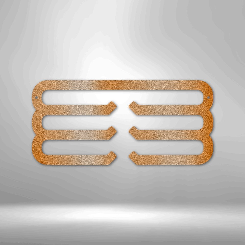 Sports Medal Hanger Monogram - Steel SignCustomly Gifts