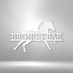 Sprinting Horse Personalized Steel SignCustomly Gifts