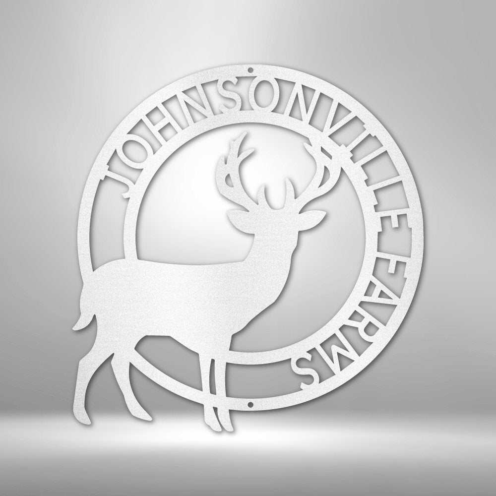 Stag Personalized Name Text Steel SignCustomly Gifts
