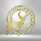 Stag Personalized Name Text Steel SignCustomly Gifts