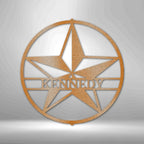 Star Personalized Name Text Steel SignCustomly Gifts