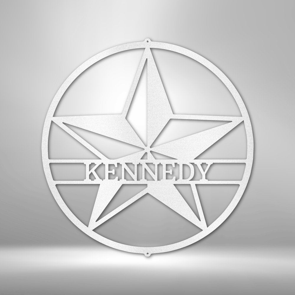 Star Personalized Name Text Steel SignCustomly Gifts
