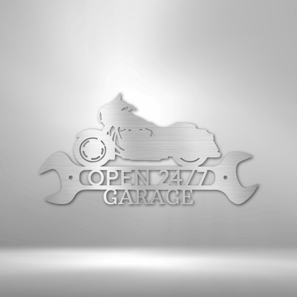 Street Glide Shop Personalized Name Text Steel SignCustomly Gifts