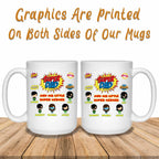 Super Dad And His Little Super Heroes Custom Personalized Coffee MugCustomly Gifts