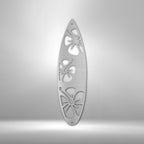 Surf Board Flowers - Steel SignCustomly Gifts