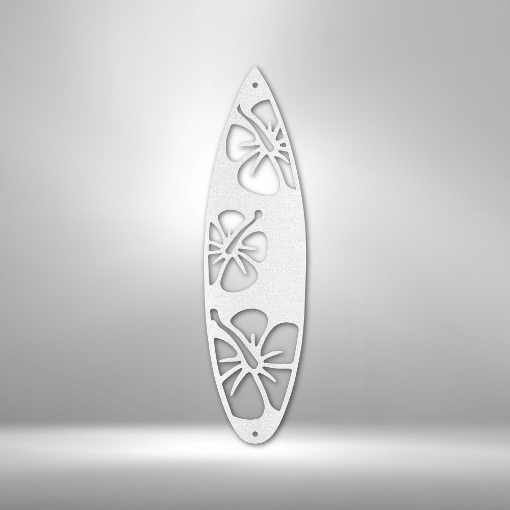 Surf Board Flowers - Steel SignCustomly Gifts