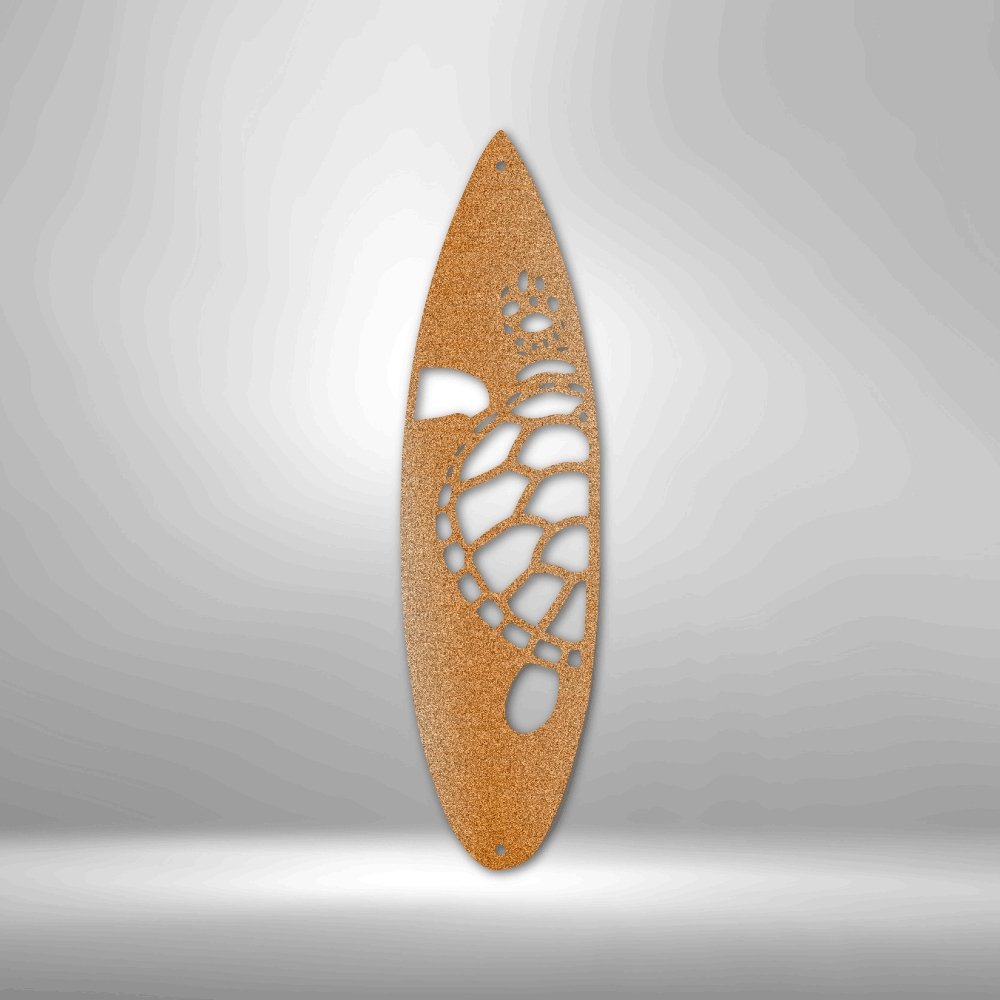Surf Board Turtle - Steel SignCustomly Gifts