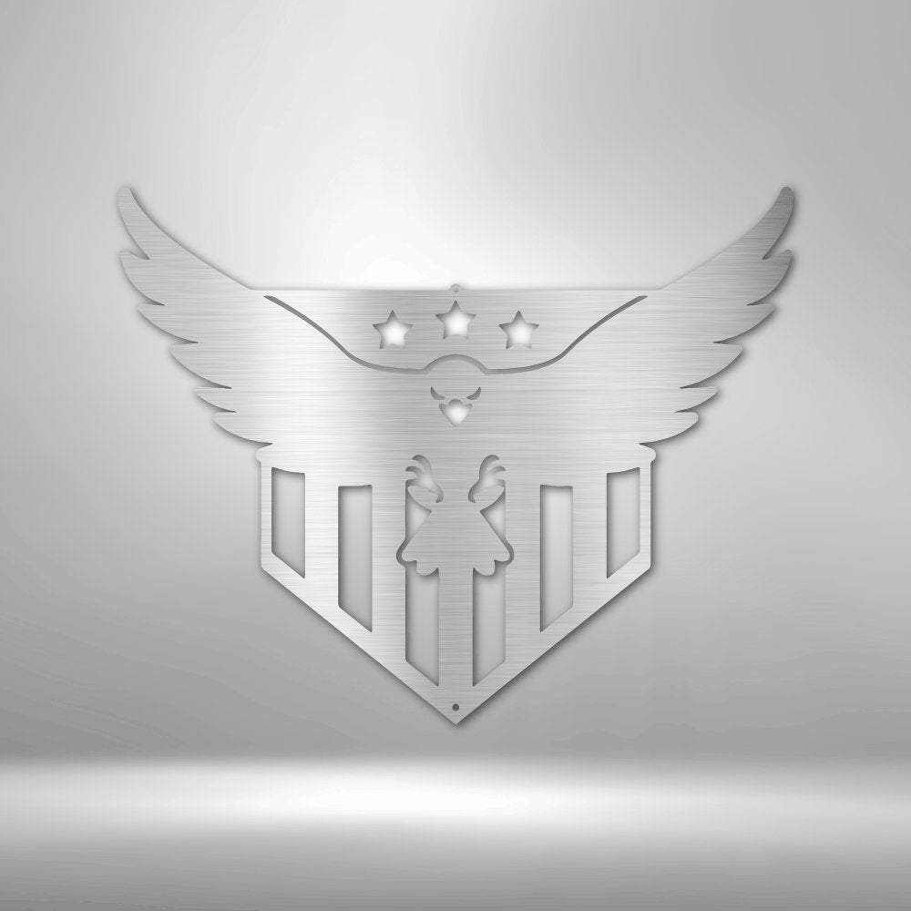 Swooping Eagle - Steel SignCustomly Gifts